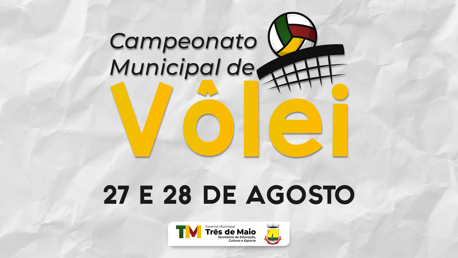 CAMPEONATO MUNICIPAL DE VÔLEI OCORRE NESTE MÊS